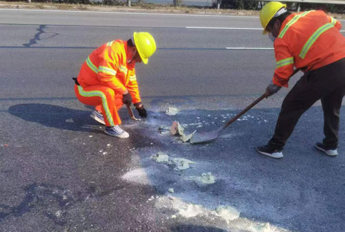 桐柏公路下沉注浆加固